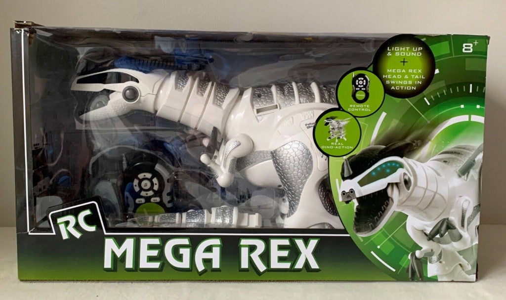 Jumbo RC T-Rex Dinosaur White One Size O538