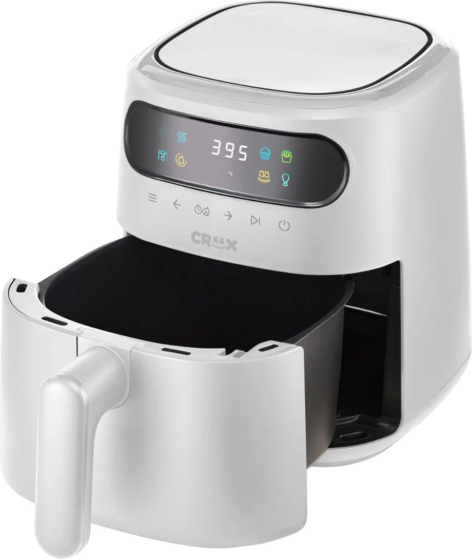 3-qt. Digital Air Fryer Kit with TurboCrisp - White F13762