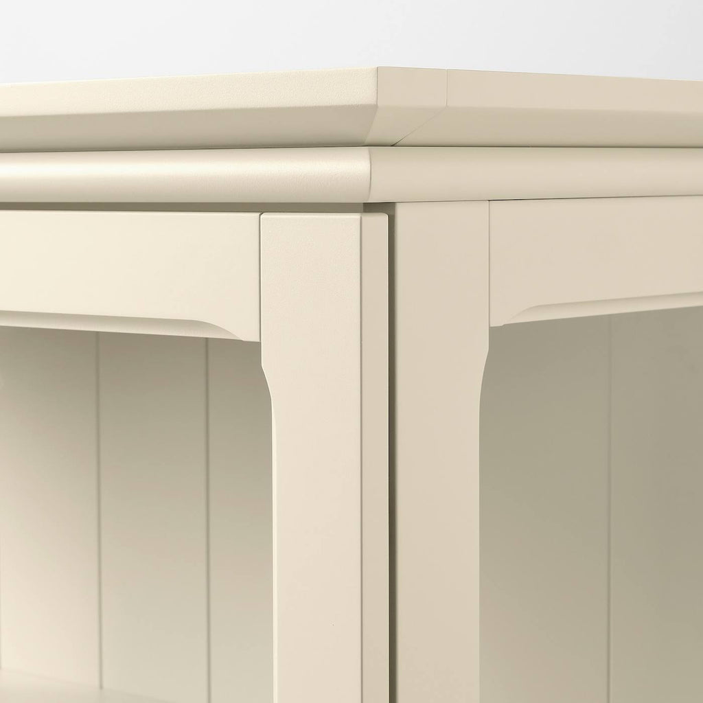 Light Beige Cabinet with Glass Doors T480