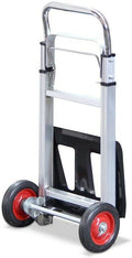 Folding Aluminium Hand Trolley with Anti Puncture Tyres, 220LB Load Capacity, White S3741
