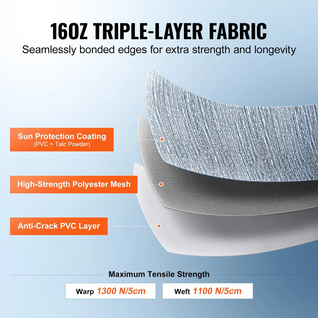 20' RV Awning Fabric Replacement Waterproof Fabric Q5872
