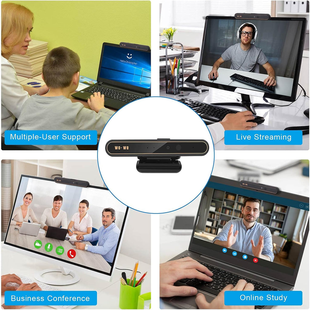 1080P IR Webcam with Dual Microphones, Pack of 2 Q90225
