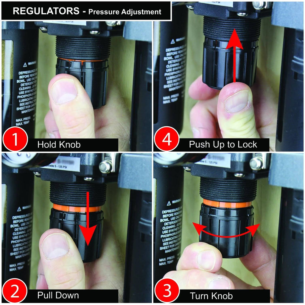 1x22 NPT Metal FRL Air Filter Regulator and Lubricator System X862274