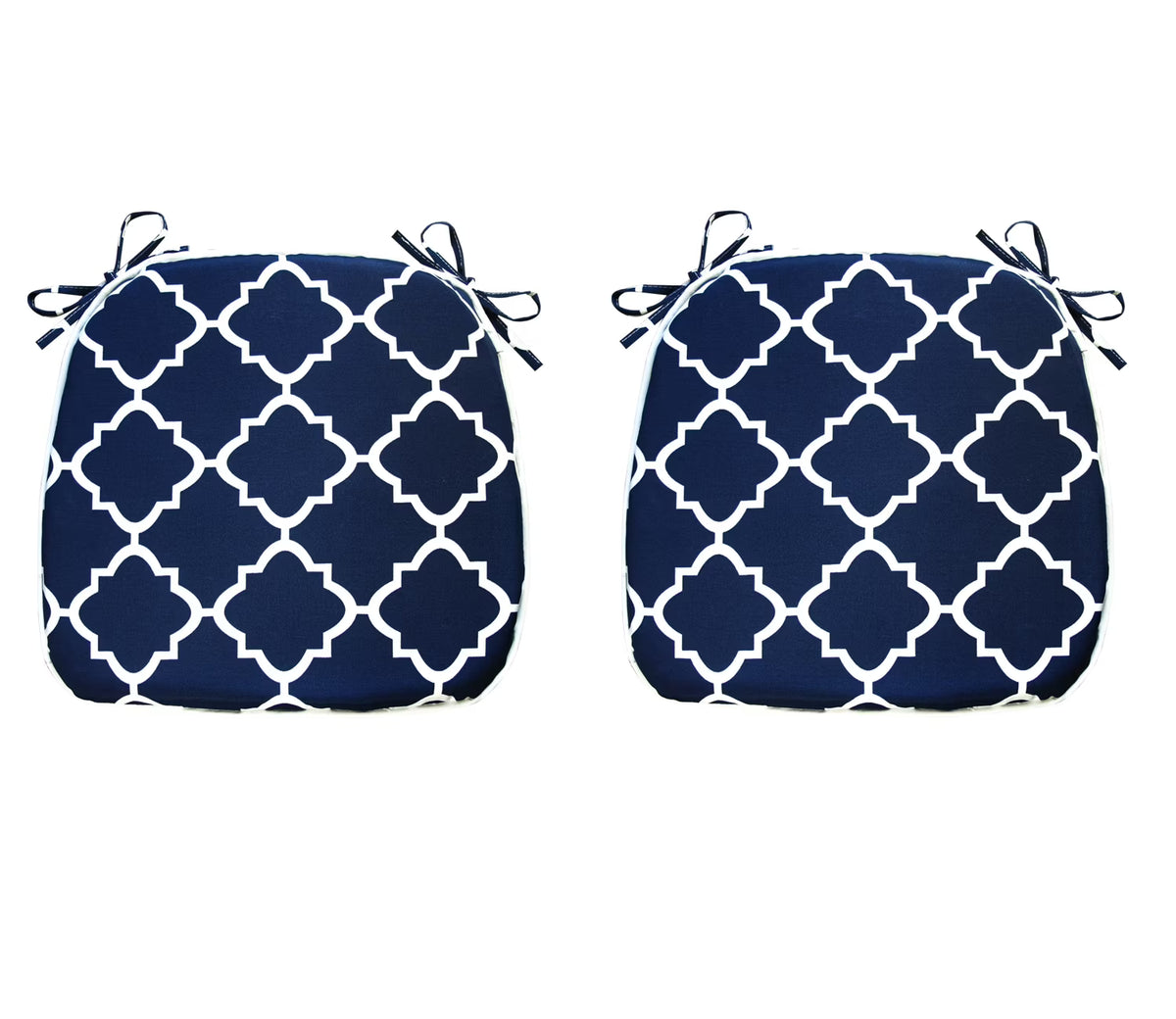 Blue Geometric Outdoor Seat Pads, Pack of 2 K91373