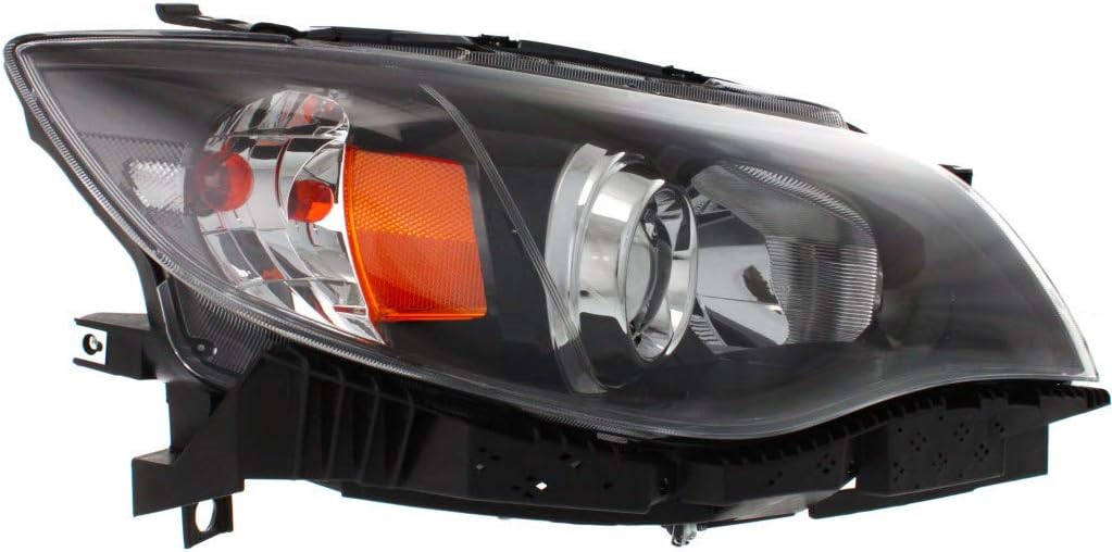 Pair Black Housing Headlight for Subaru Impreza 2008-2011 A44932