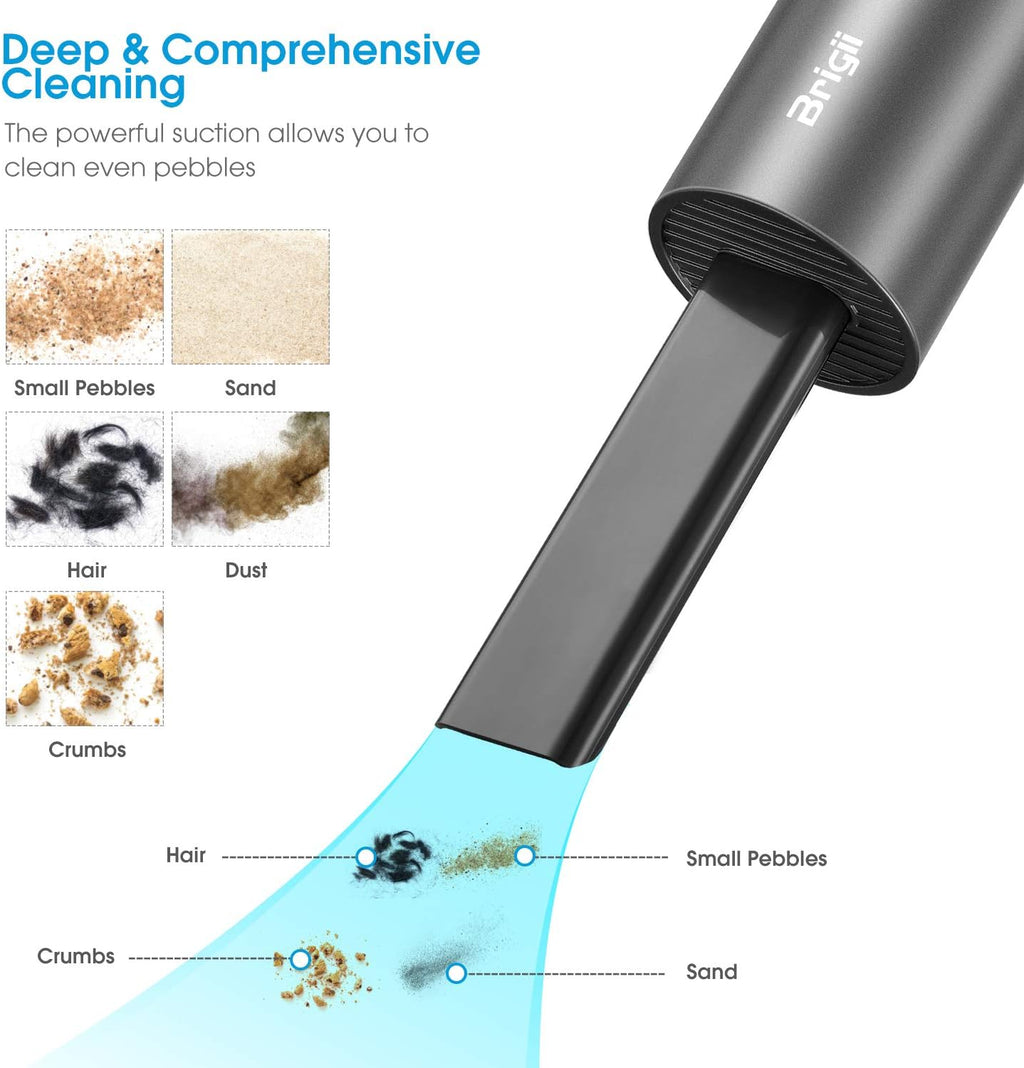Mini Handheld Cordless USB Rechargeable Vacuum Cleaner 2 in 1, Pack of 2 D51598