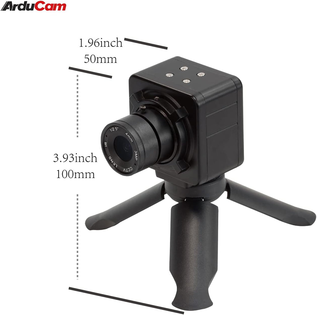 4mm Manual Focus USB Camera with 1/2.7 AR0230 Image Sensor, Full HD 1080P HDR Webcam with CCTV Video Lens W75692