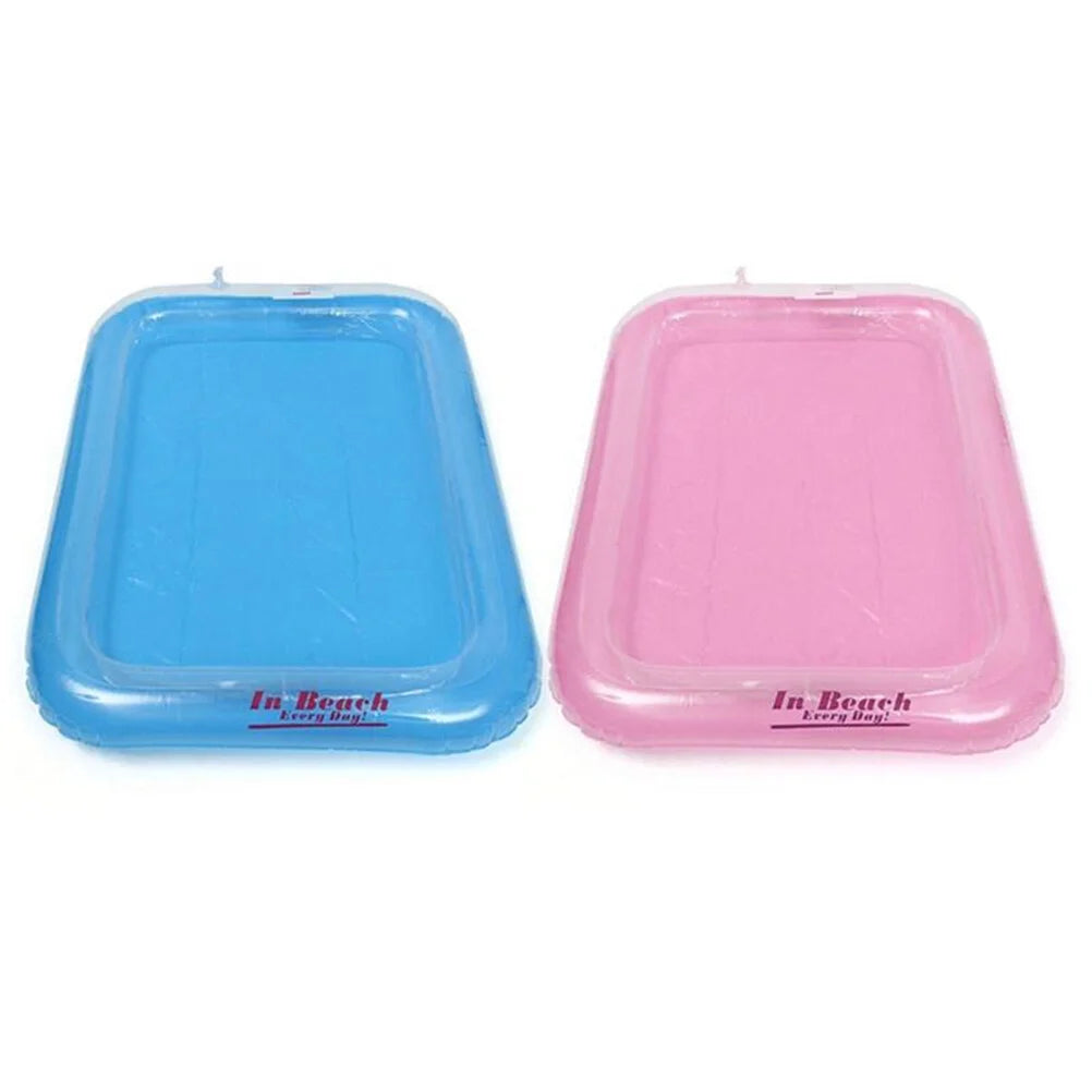 Pink Kids Sandbox Inflatable Sand Toy Tray V984