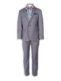 Grey/Blue Yonder Check Two-Piece Boy's Suit C696605