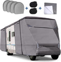 RV Cover for 26' - 29' RV Camper Motorhome with 4 Tire Covers C916465