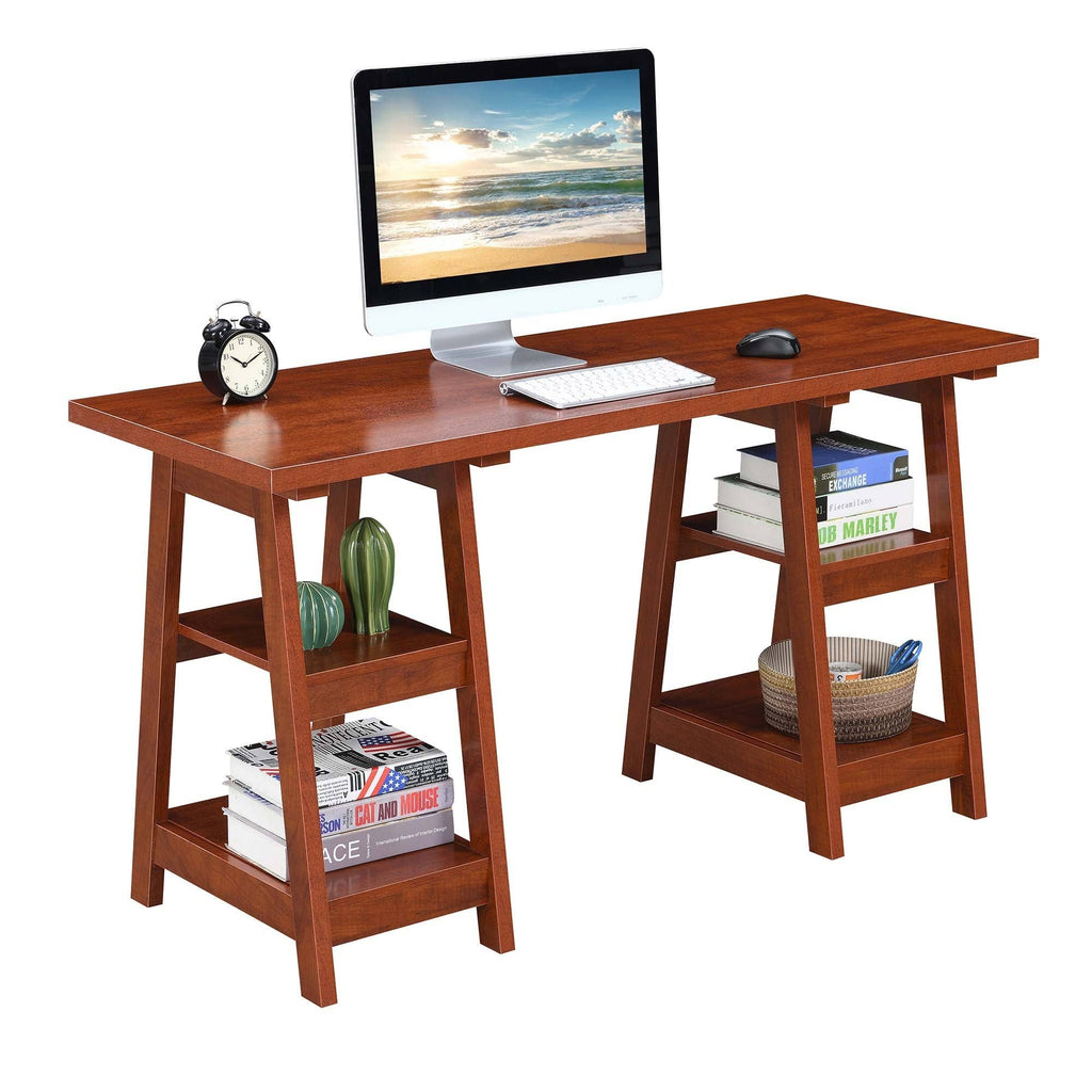 Pink Double Trestle Desk K9871