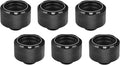 Black Compression Fitting (Pack of 6) B837
