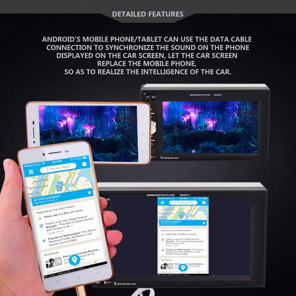 6.2 Inch Touch Screen Car Stereo with Backup Camera N468