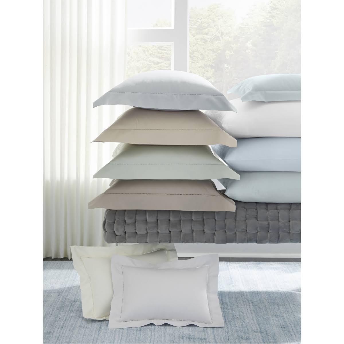 White Boudoir Sham D1848