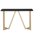 Black and Gold Metal Base Sofa Table O469374