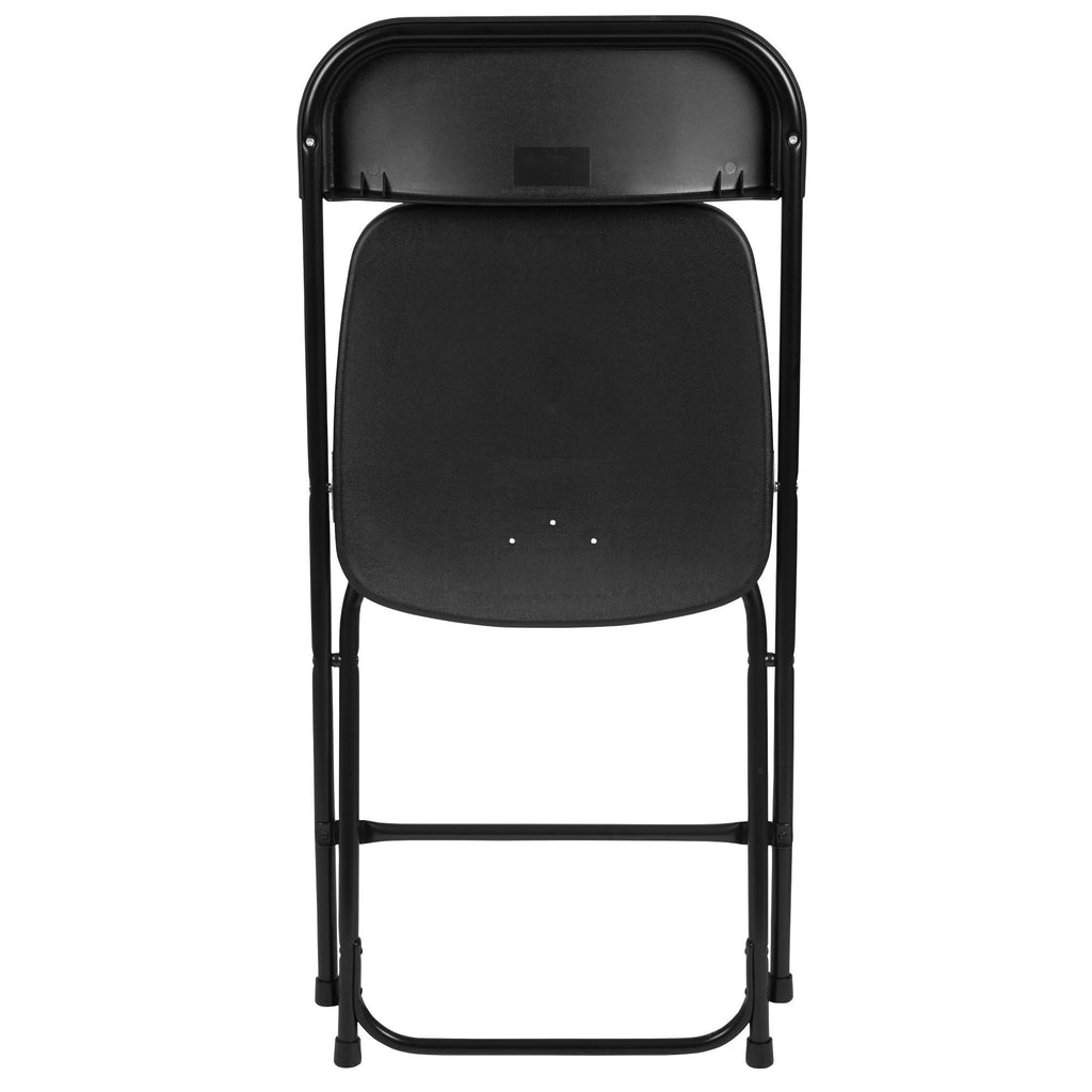 Black Plastic Folding Chair 6 Pack I7013