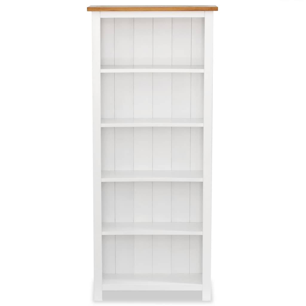 3-Tier Solid Oak Wood Bookcase R183954