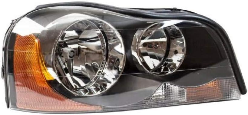 Headlight Assembly for Volvo XC90 2003-2013 Passenger Side Halogen with Bulbs O5553