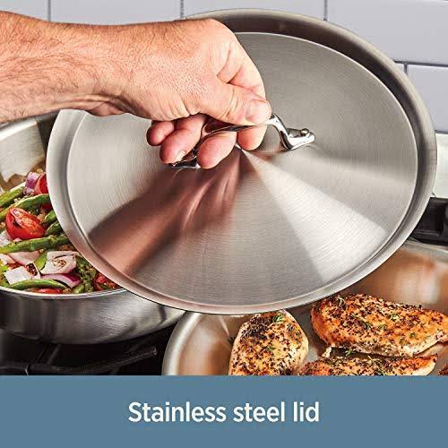 Stainless Steel 3-Ply Saute Pan with Lid X483014