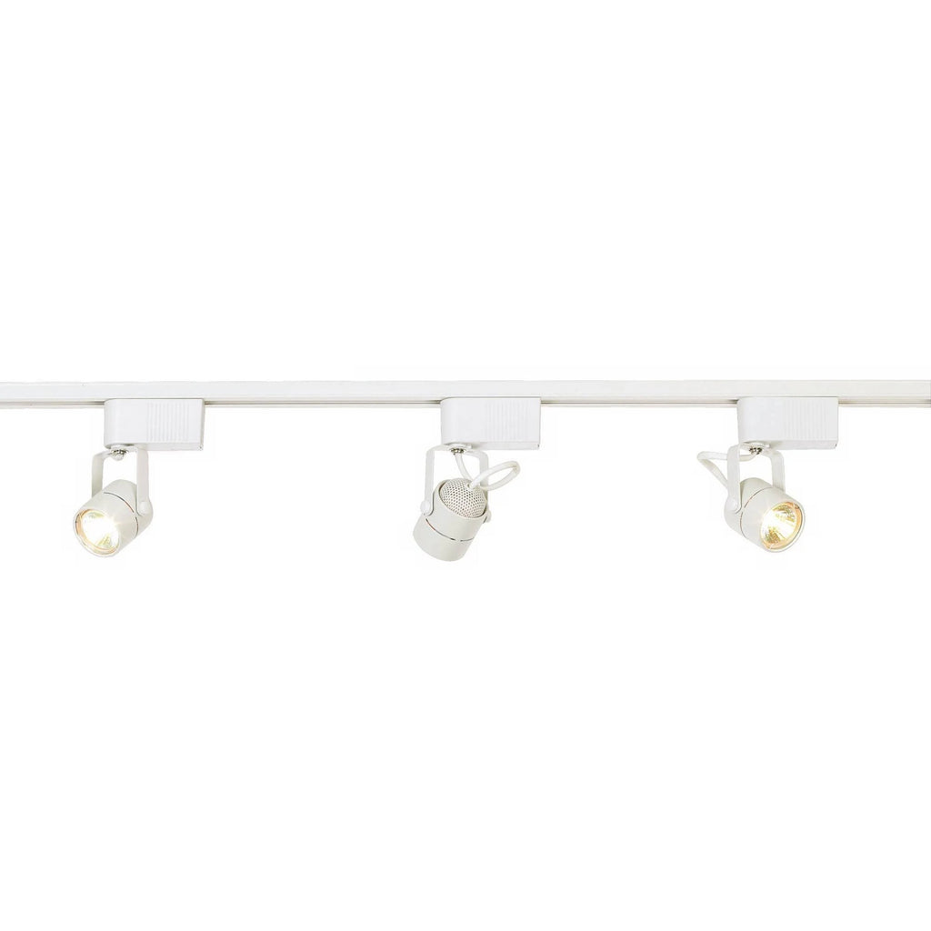 White Finish 150 Watt 3-Light Linear Track Kit P8771