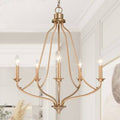 5-Light Candle Style Empire Chandelier Dark Gold I972546