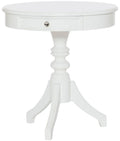 White Round Accent Table U45402