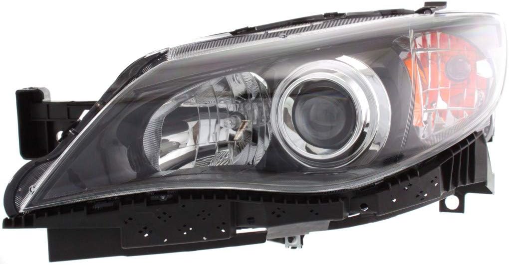 Pair Black Housing Headlight for Subaru Impreza 2008-2011 A44932