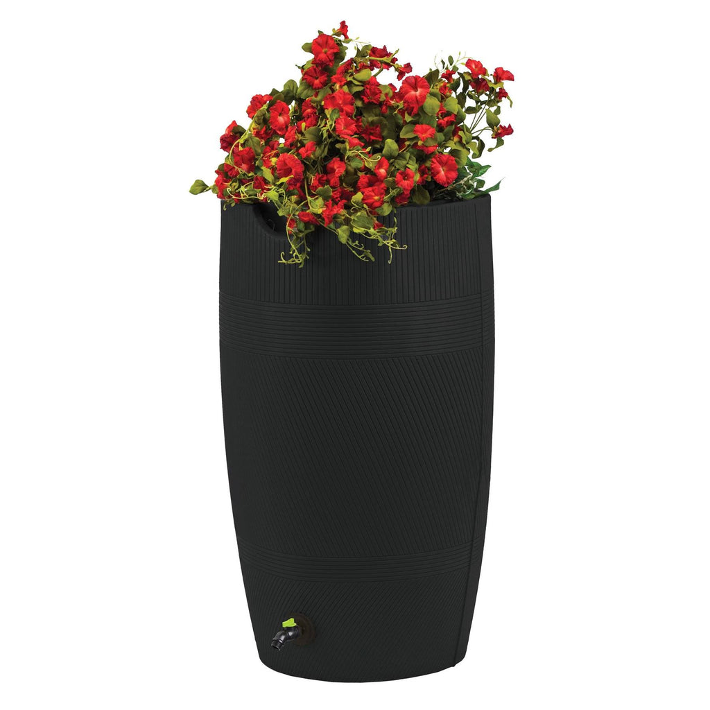 Black 50 gal. Rain Saver Recycled Material S88646