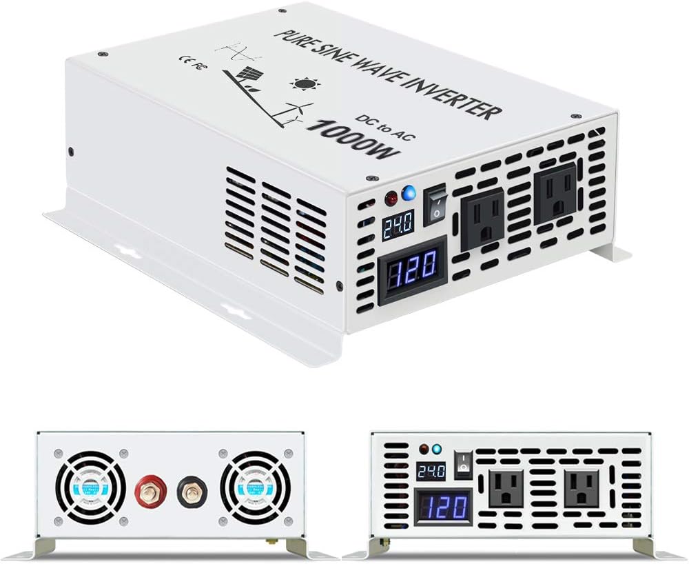 800w 12v 120v DC AC Power Inverter Converter Pure Sine Wave Q796968
