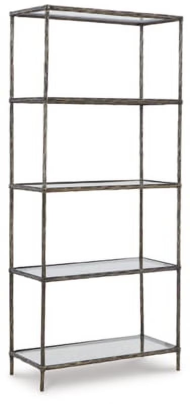 Antique Pewter Finish Bookcase I4453