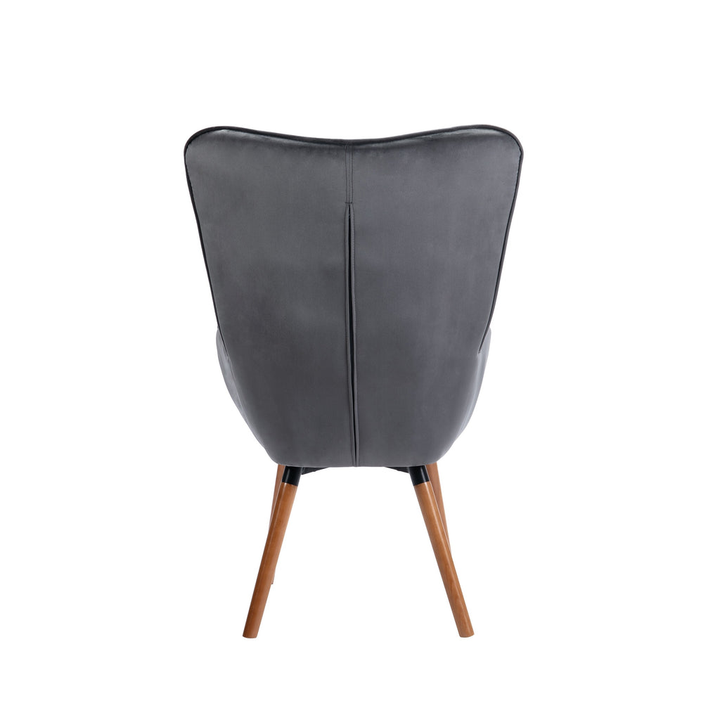 Velvet Pink Wingback Arm Chairs Q87595