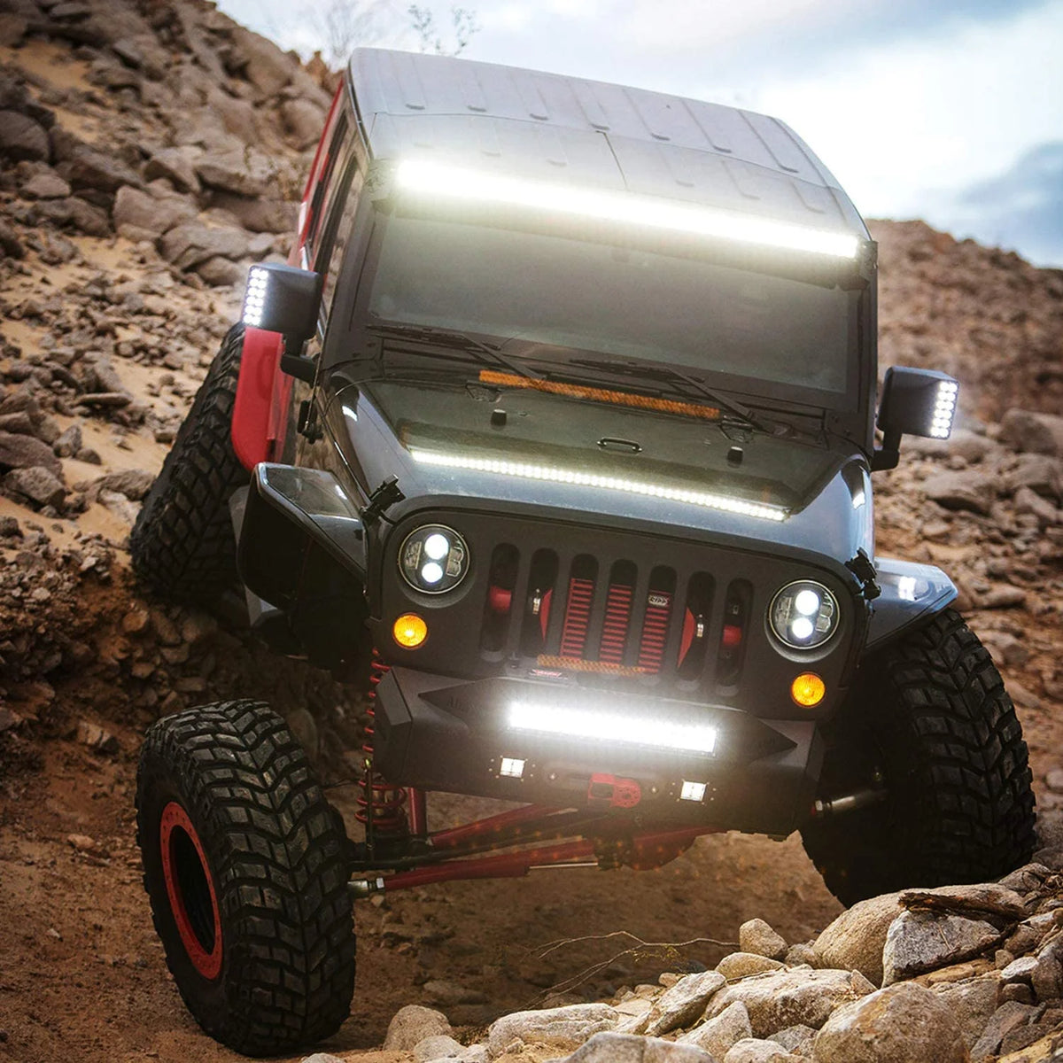 26Inch 540W Triple Row Bar 50000LM Flood Spot Combo Beam LED Off Road Lights Y165