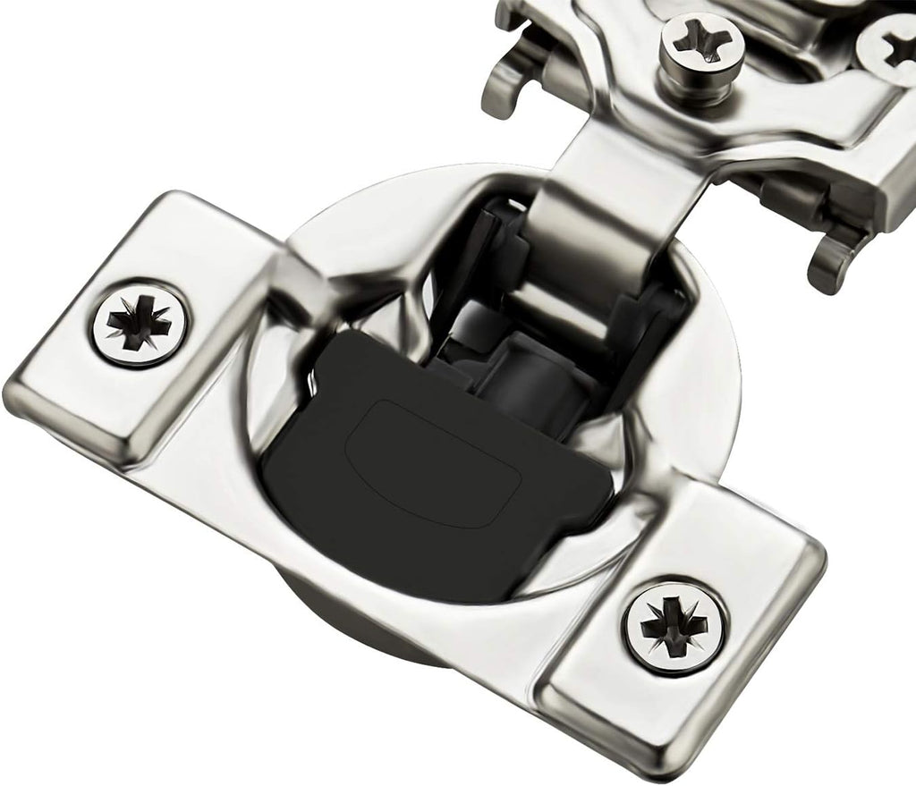 62 Pack 31 Pairs 1/2 inch Overlay Soft Close Satin Nickel Stainless Steel Concealed Hinges Y414