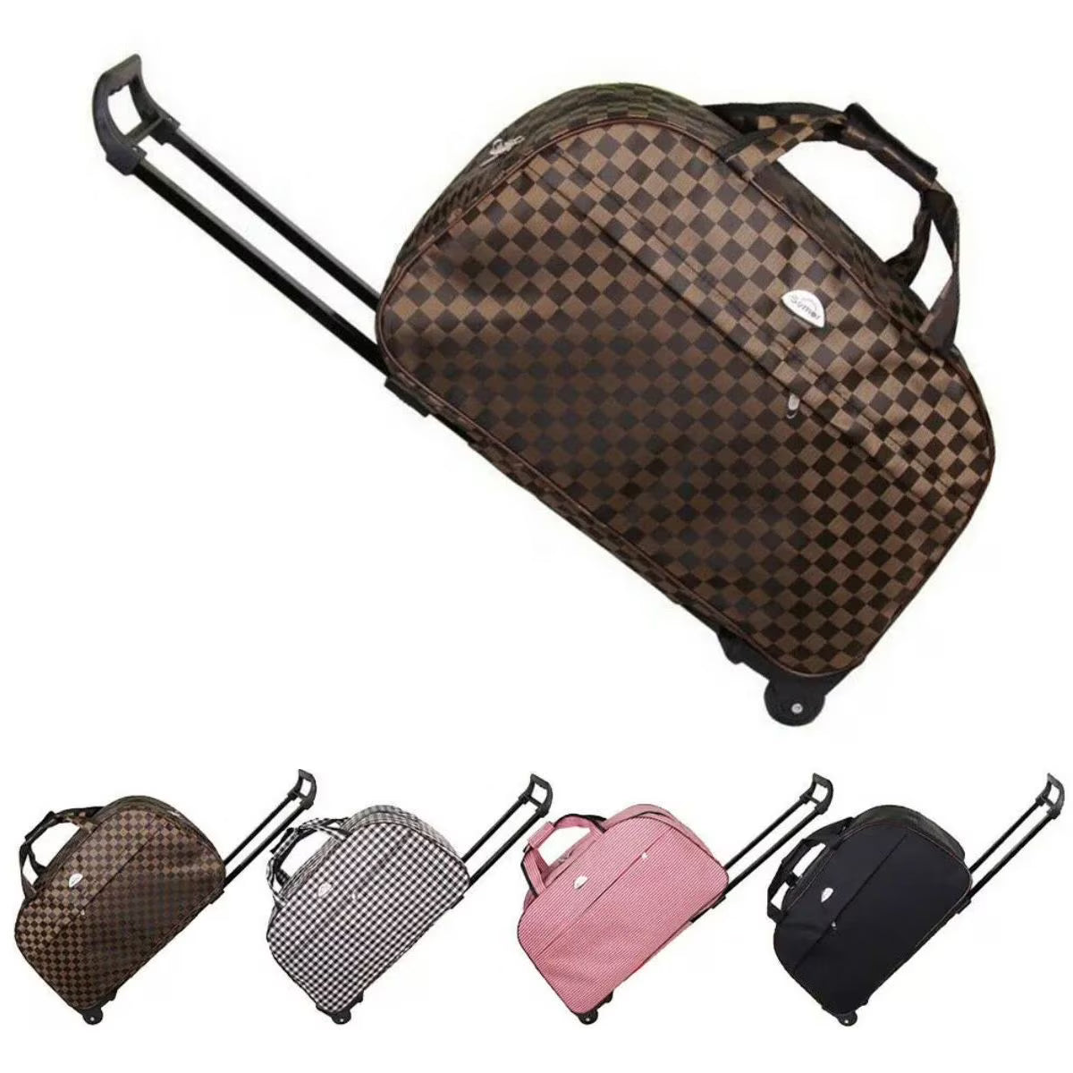 Rolling Duffle Bag with Wheels, 24" Carry On Luggage H71182