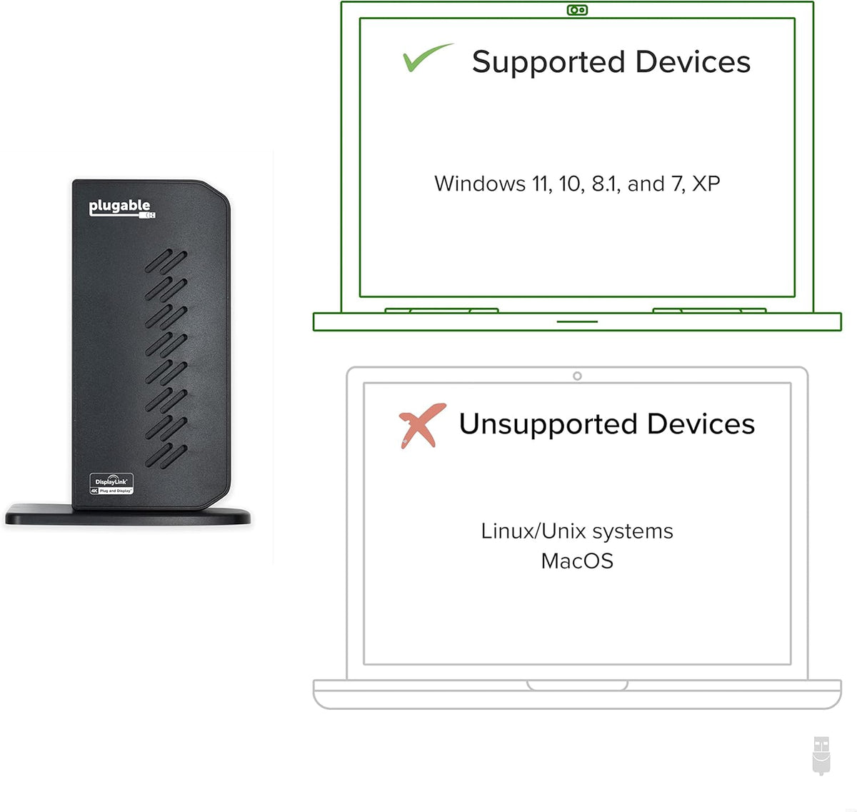 Dual 4K DisplayPort & HDMI USB 3.0 and USB-C Docking Station with Gigabit Ethernet, Audio, 6 USB Ports I9532