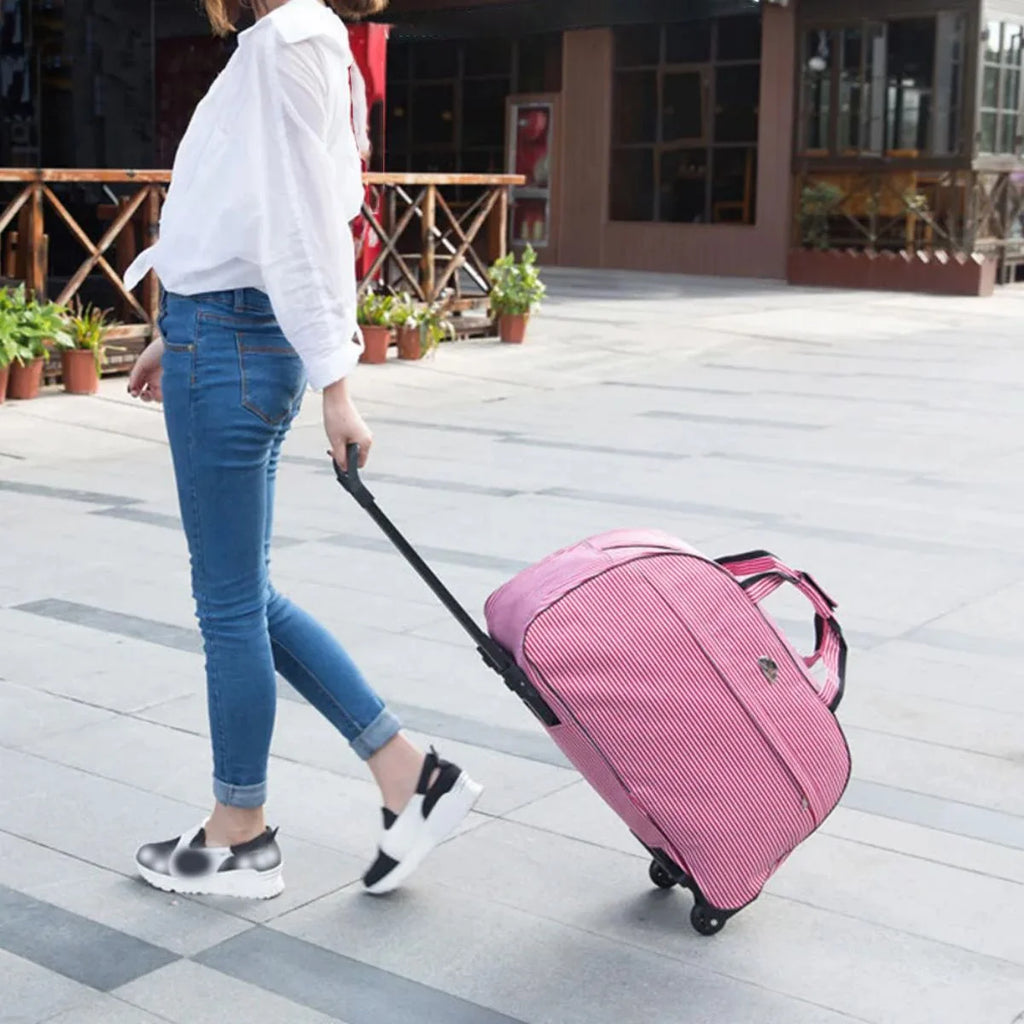 Rolling Duffle Bag with Wheels, 24" Carry On Luggage H71182