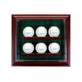 6 Baseball Cabinet Style Display Case, Cherry T689035