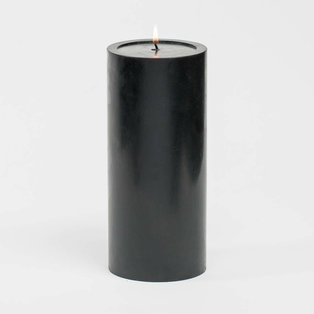 Black Pillar Candles Set of 6 E98846