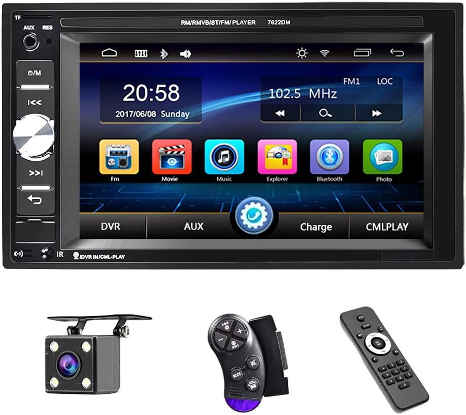 6.2 Inch Touch Screen Car Stereo with Backup Camera N468