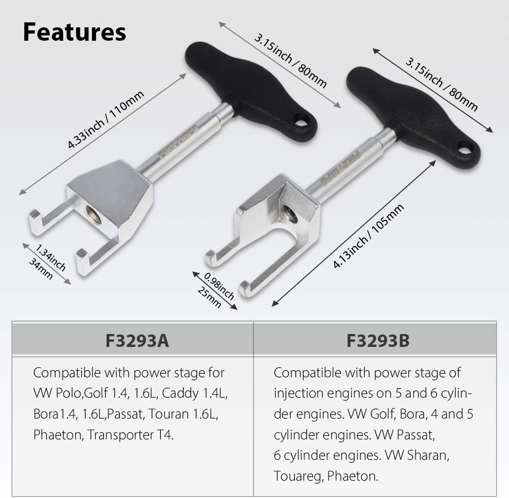 Spark Plug Ignition Coil Puller Tool for VW Audi with Storage Case Pack of 2 J578370
