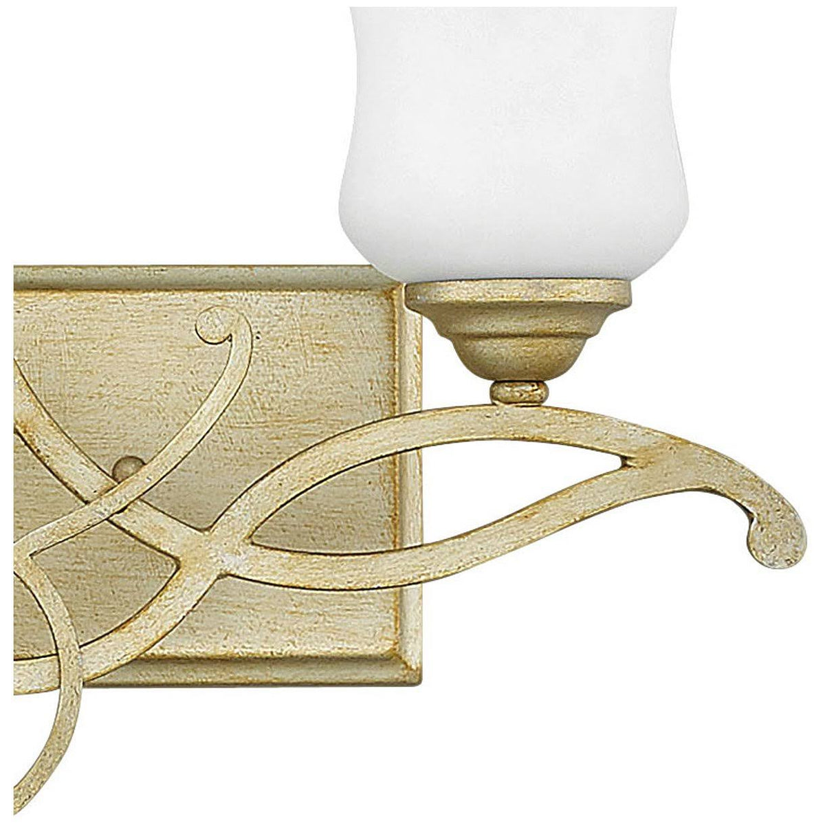 2 Light Silver Leaf Bath E341947