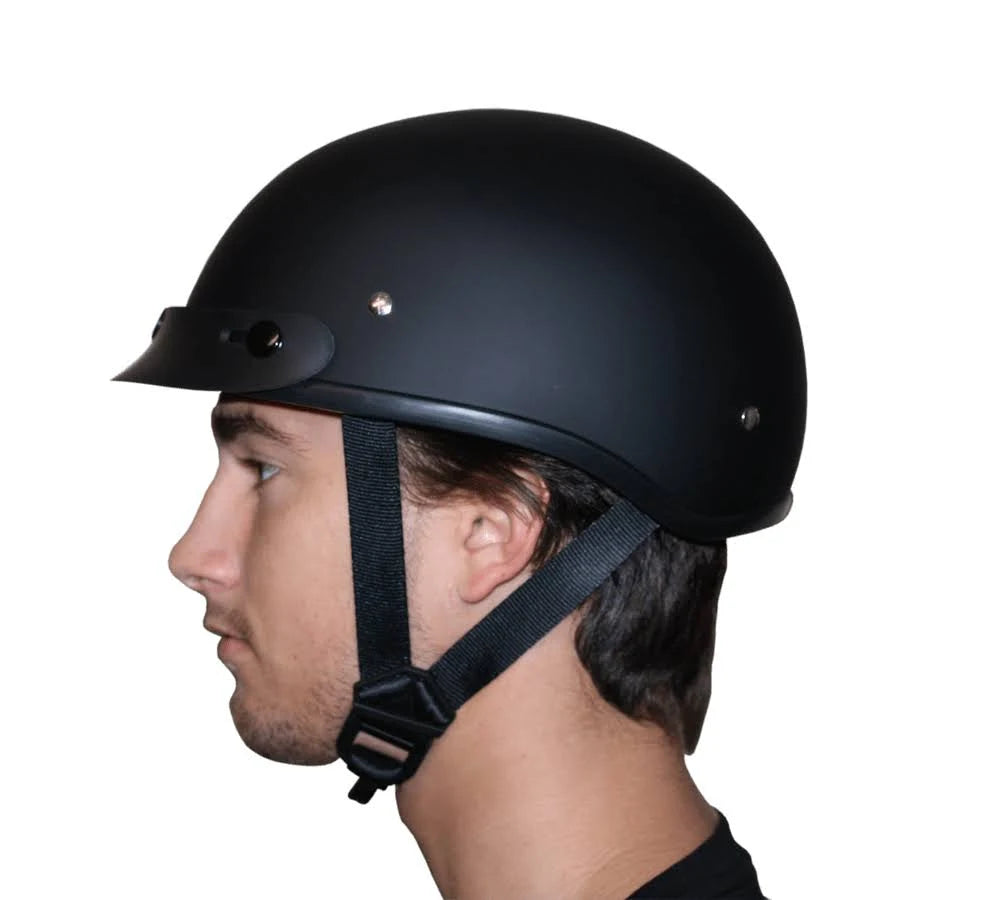 Dull Black Skull Cap V92153