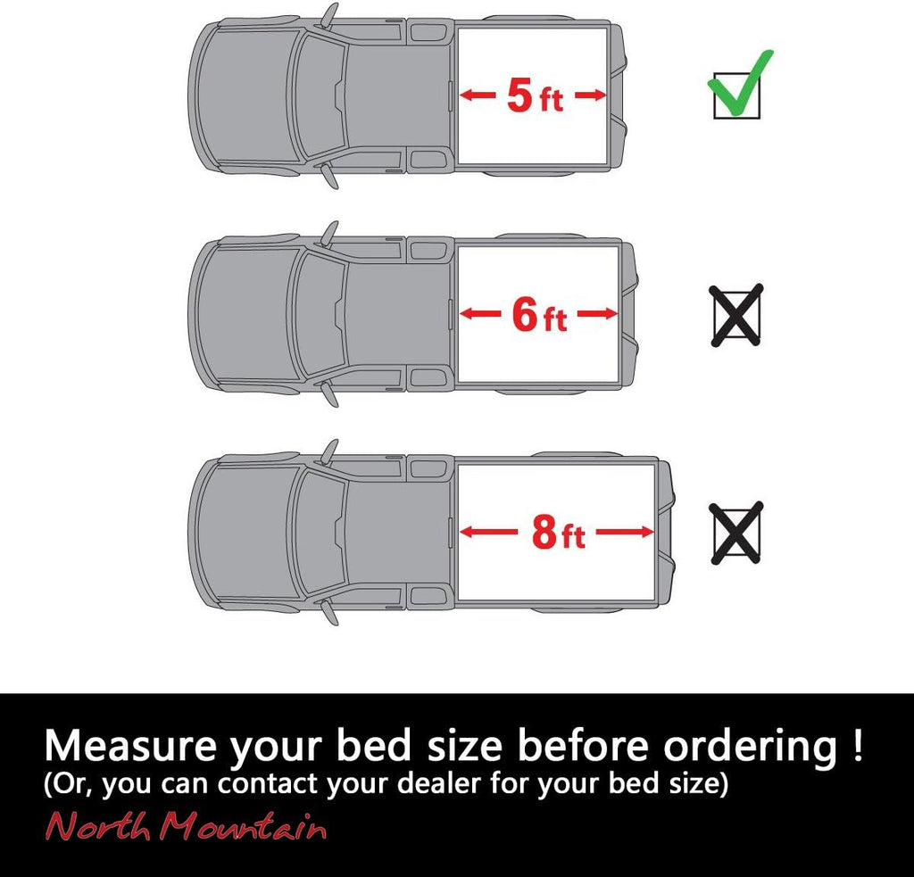 Soft Roll Up Tonneau Cover for Ford Ranger 5ft Bed V44680