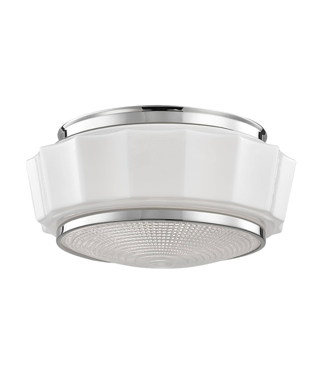 Polished Nickel 2 Light Flush Mount J1331