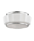 Polished Nickel 2 Light Flush Mount J1331