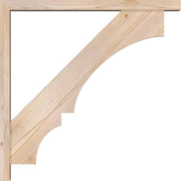 Balboa Block Smooth Bracket with Offset Brace, Douglas Fir Y829