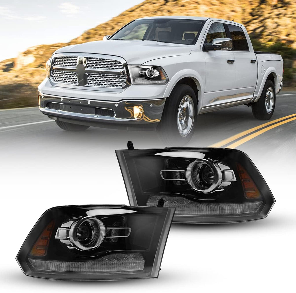 Black Housing Smoked Lens LED HID Headlight Assembly B708948