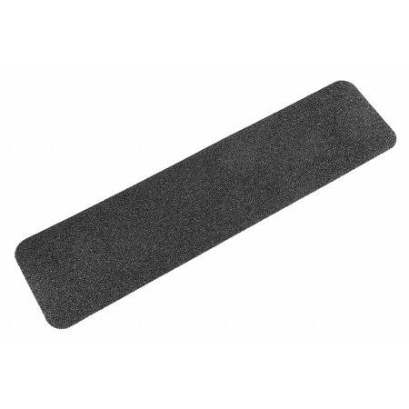 Solid Black Anti-Slip Tread, 6 in x 2.0 ft, 46 Grit Silicon Carbide, Rubber Adhesive, 50 Pk K955