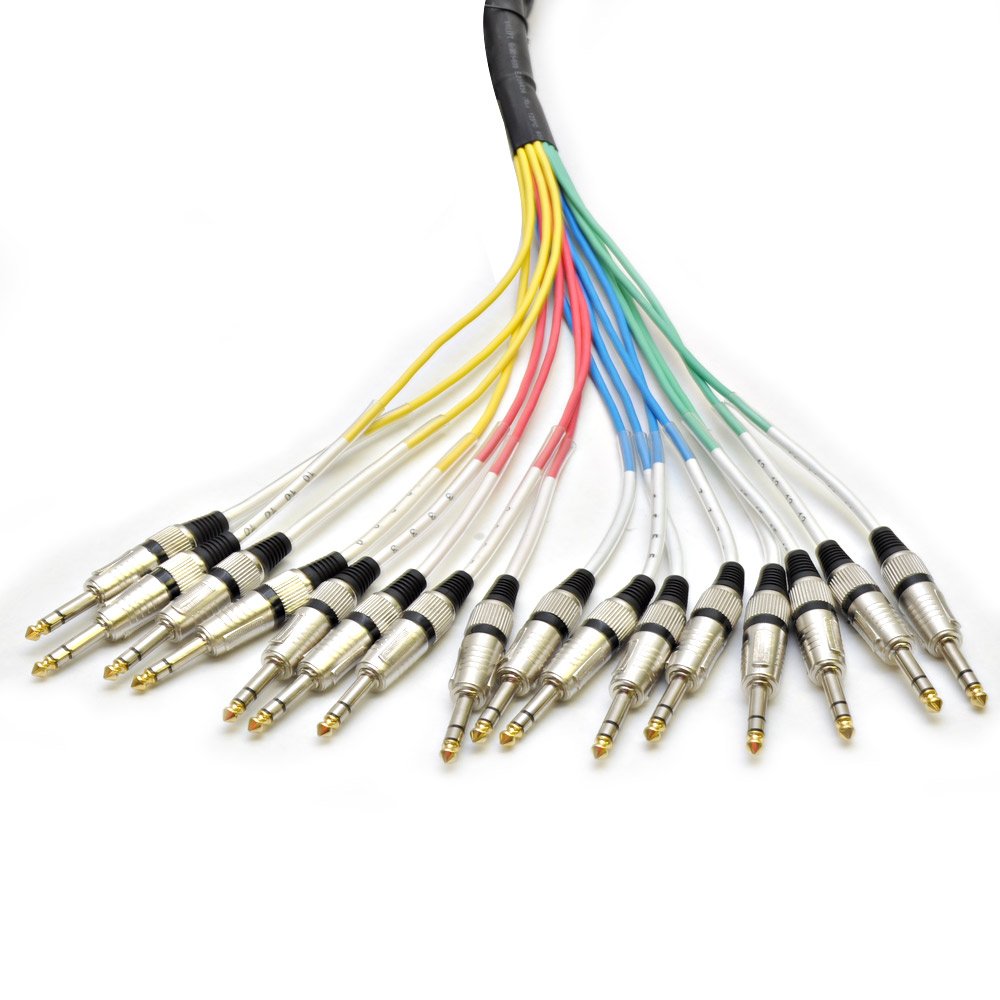 8 Channel 5' XLR Male to 1/4 TRS Snake Cable L508