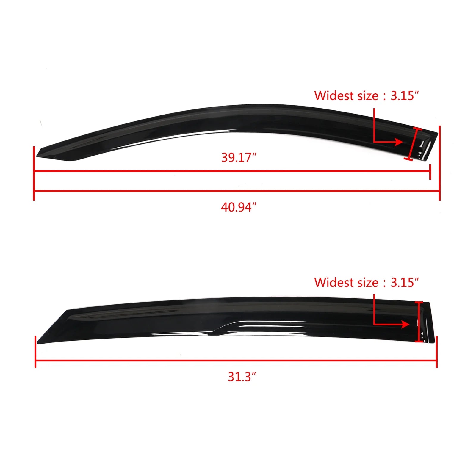 4PCS Acrylic Window Visors Tape-On H32799
